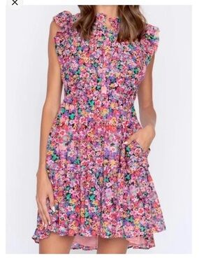 CABALLERO Boa Garden Party Dress